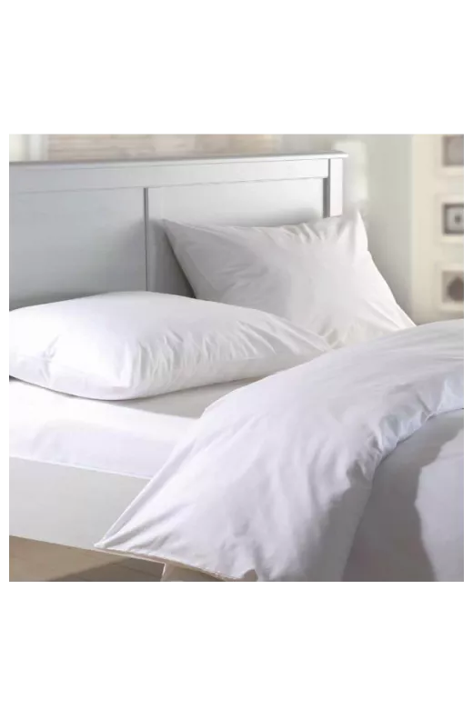 Σετ Σεντόνια Μονά (180X250) Mcdecor Μονόχρωμο Λευκό - MCDECOR