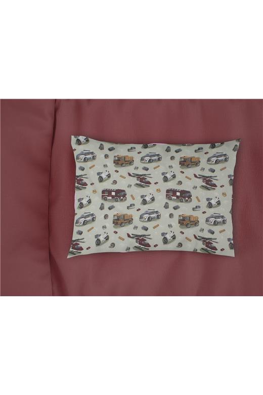 Μαξιλαροθήκη Εμπριμέ kids Toys 47 50X70 Olive 100% Cotton Flannel