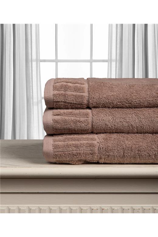 Βαμβακερή πετσέτα ΜΕΛΩΔΙΑ 600gsm (40cm x 60cm) Light brown