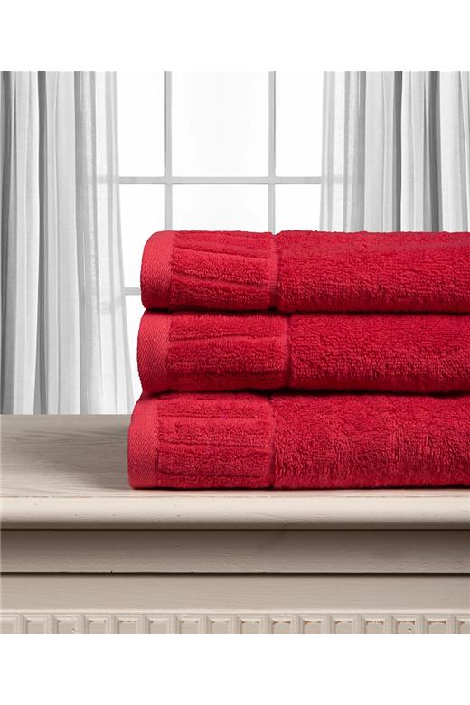Βαμβακερή πετσέτα ΜΕΛΩΔΙΑ 600gsm (50cm x 100cm) red