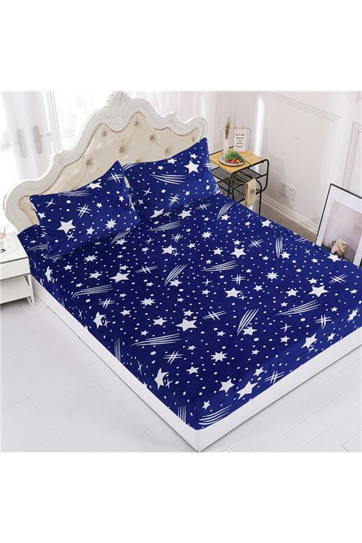 Fleece σεντόνι με λάστιχο και μαξιλαροθήκες (180cm x 200cm + 25cm) σχέδιο 8