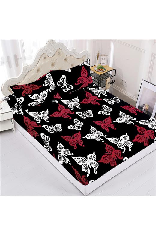 Fleece σεντόνι με λάστιχο και μαξιλαροθήκες (180cm x 200cm + 25cm) σχέδιο 9