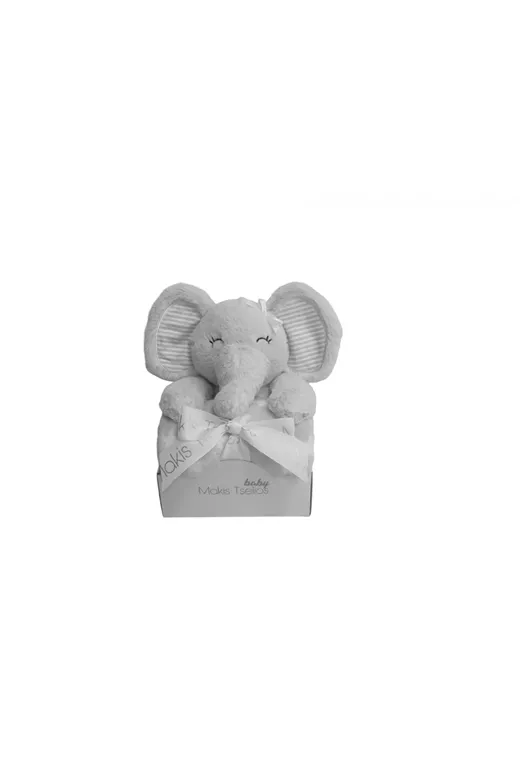 ELEPHANT GREY ΔΙΑΚΟΣΜΗΤΙΚΟ ΚΟΥΚΛΑΚΙ ΜΕ ΚΟΥΒΕΡΤΑ 