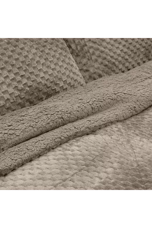 LINO ΚΟΥΒΕΡΤΟΠΑΠΛΩΜΑ VALAR TAUPE 220X240