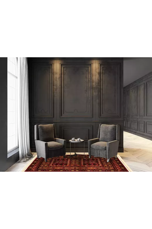 ΧΑΛΙ PERSIA 2273 BURGUNDY ΜΕ ΚΡΟΣΣΙ - 160X230  NewPlan