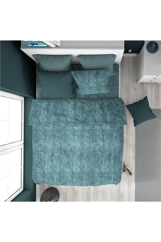ΠΑΠΛΩΜΑΤΟΘΗΚΗ Premium Shadow 616 160X240 Petrol 100% Cotton