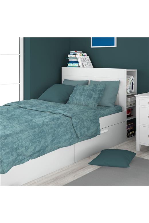ΣΕΝΤΟΝΙΑ Σετ 2 τεμ Premium Shadow 616 160X240 Petrol 100% Cotton