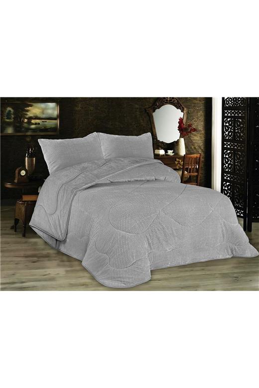 Κουβερτοπάπλωμα Popcorn Fleece 700 gsm 1950 Grey 160X220 100% Polyester