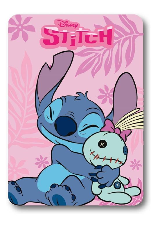 Κουβέρτα Fleece Disney Home Stitch 25 100X140 Pink 100% Polyester