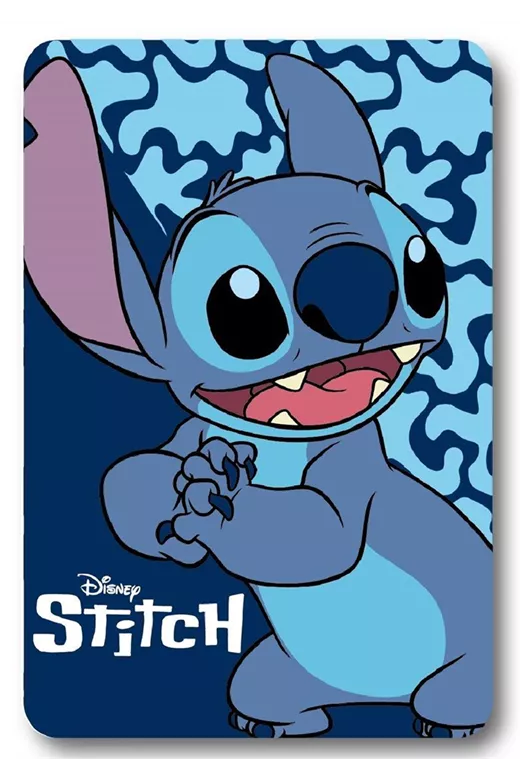 Κουβέρτα Fleece Disney Home Stitch 26 100X140 Blue 100% Polyester