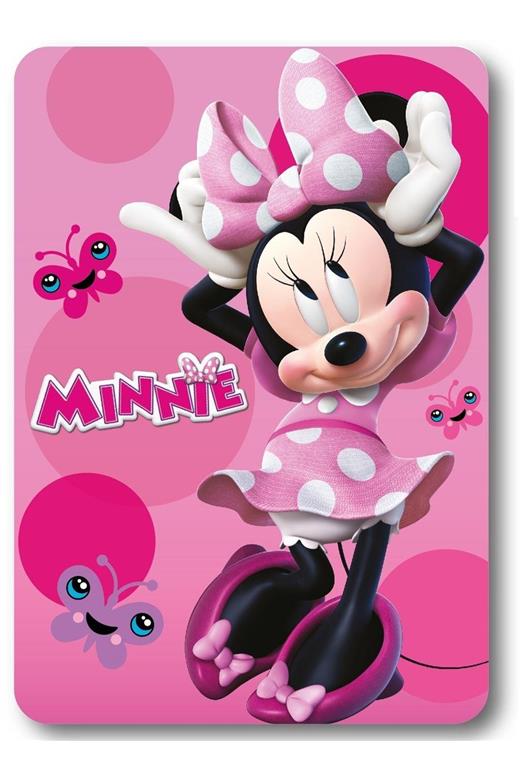 Κουβέρτα Fleece Disney Home Minnie 19 100X140 Pink 100% Polyester