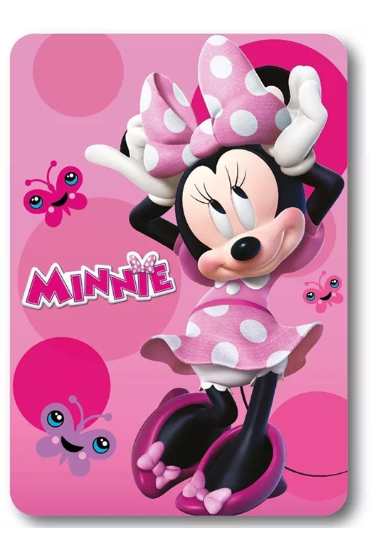 Κουβέρτα Fleece Disney Home Minnie 19 100X140 Pink 100% Polyester
