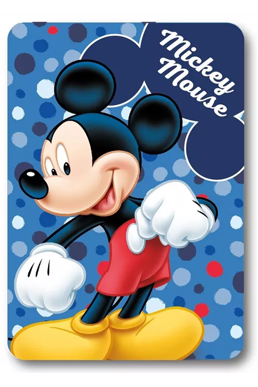 Κουβέρτα Fleece Disney Home Mickey 28 100X140 Blue 100% Polyester
