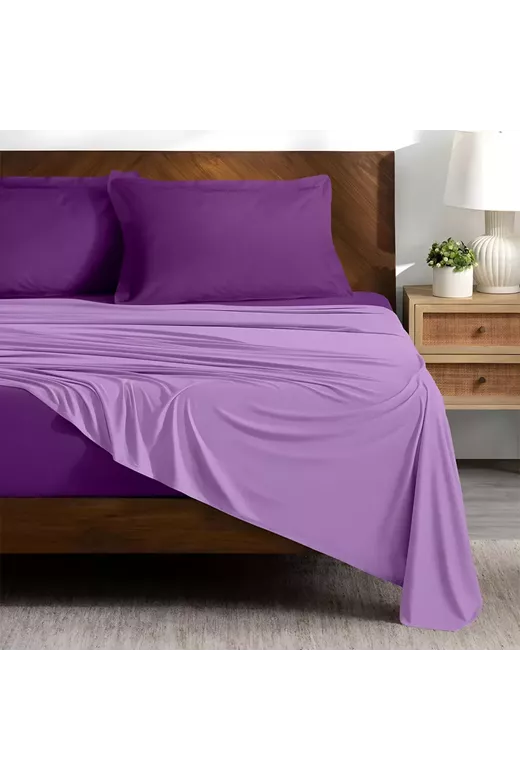 LINO ΣΕΤ ΣΕΝΤΟΝΙΑ DOBLE LILAC-MAUVE 240X260