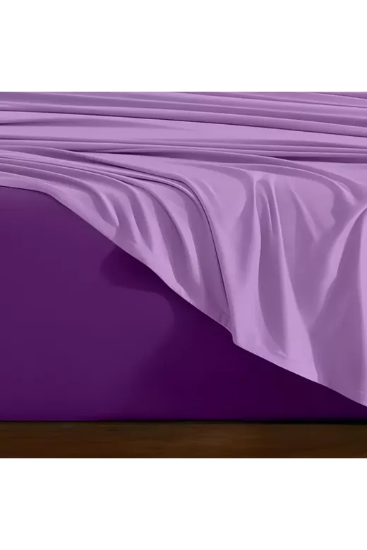 LINO ΣΕΤ ΣΕΝΤΟΝΙΑ DOBLE LILAC-MAUVE 240X260