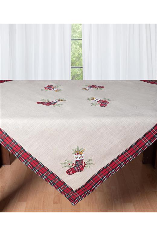 χριστουγεννιάτικο τραπεζοκαρέ ( 140cm x 140cm) 4079