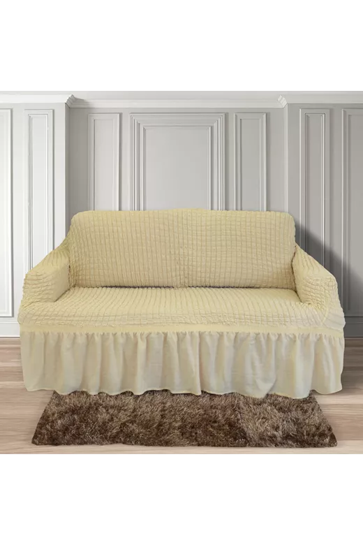 Ελαστικό κάλυμμα Luxury Ecru