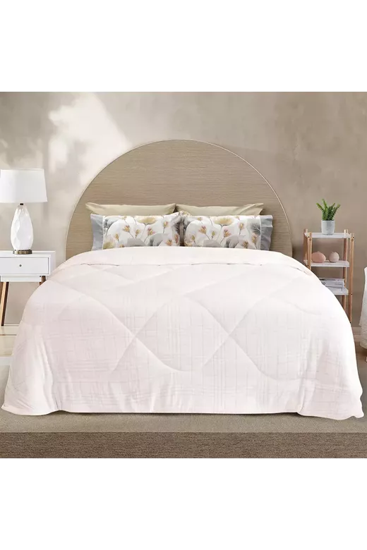 LINO ΚΟΥΒΕΡΤΟΠΑΠΛΩΜΑ DANIA ECRU 160X220