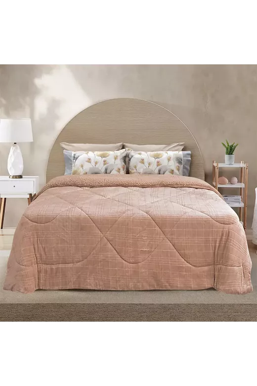 LINO ΚΟΥΒΕΡΤΟΠΑΠΛΩΜΑ DANIA MOCCA 220X240