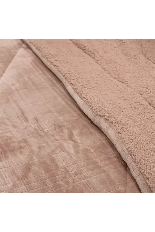 LINO ΚΟΥΒΕΡΤΟΠΑΠΛΩΜΑ DANIA MOCCA 220X240