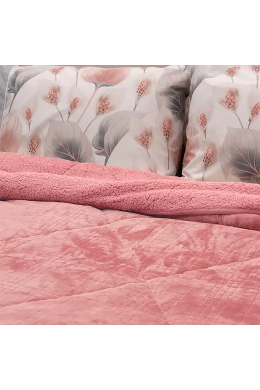 LINO ΚΟΥΒΕΡΤΟΠΑΠΛΩΜΑ DANIA OLD PINK 220X240