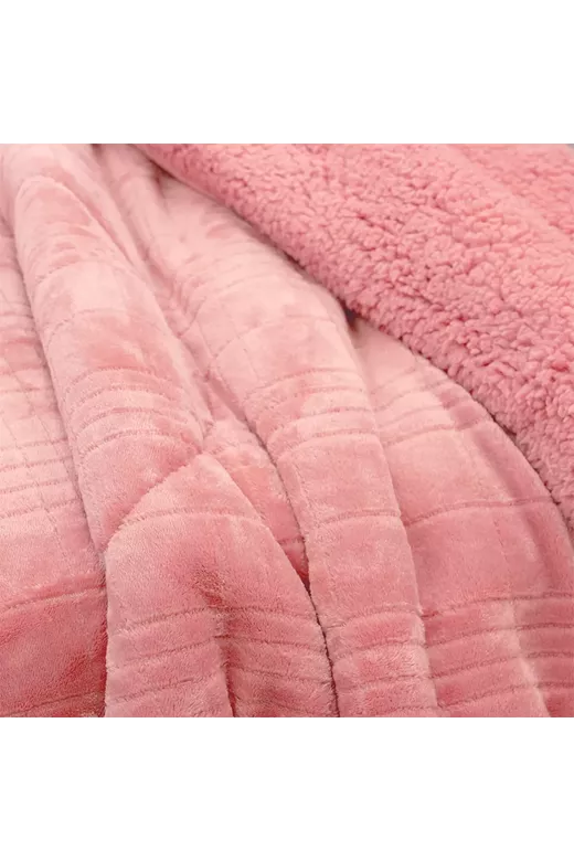 LINO ΚΟΥΒΕΡΤΟΠΑΠΛΩΜΑ DANIA OLD PINK 220X240