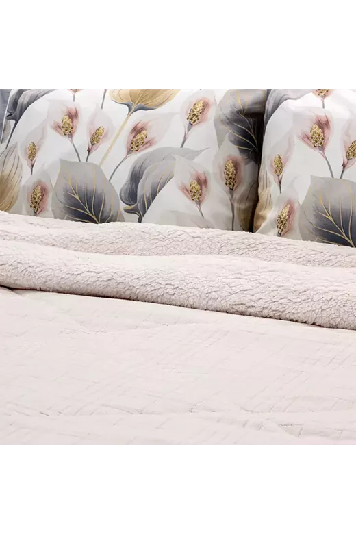 LINO ΚΟΥΒΕΡΤΟΠΑΠΛΩΜΑ DANIA ECRU 220X240