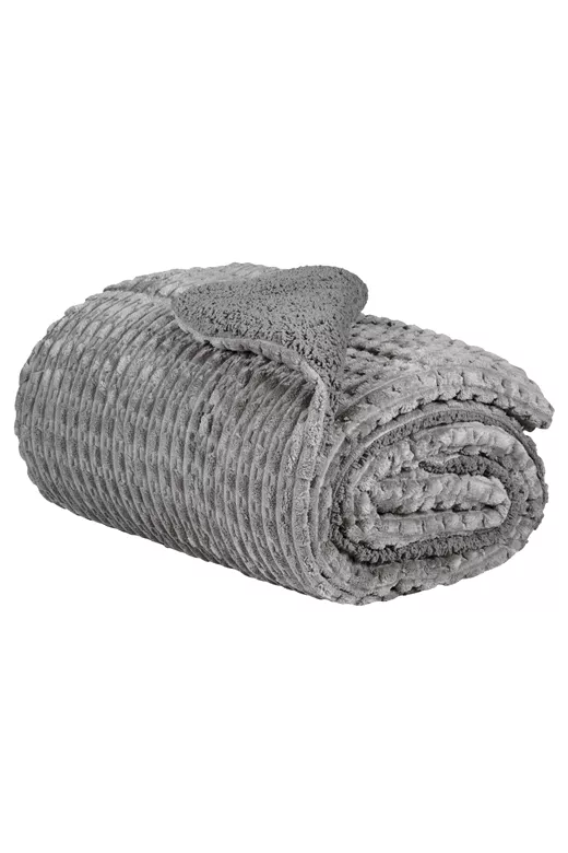 Κουβερτοπάπλωμα Υπέρδιπλο (220X240) Ribb Grey - MCDECOR