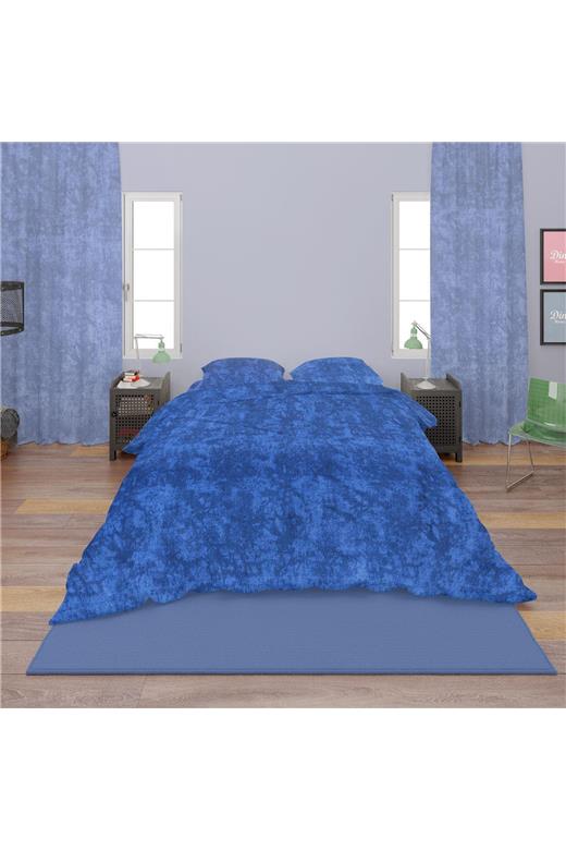 Σεντόνια Σετ 3 τεμ Premium Shadow 631 160X240 Electric Blue 100% Cotton