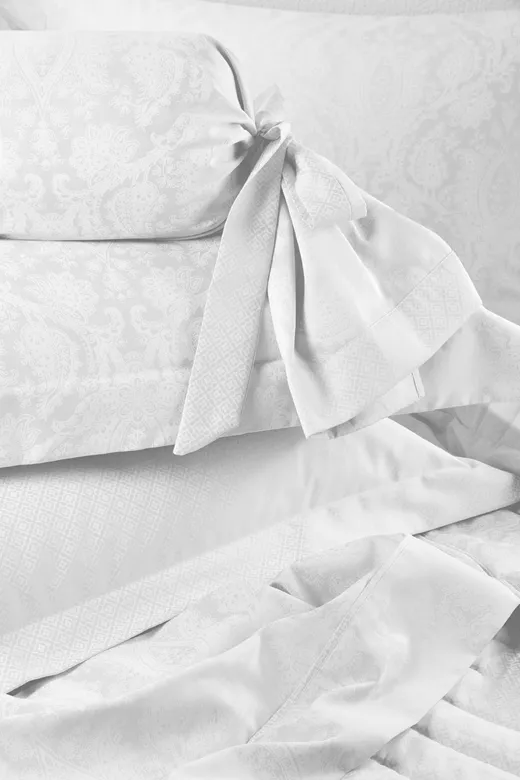 Σετ σεντόνια βαμβακοσατέν 220TC Normandie White S729