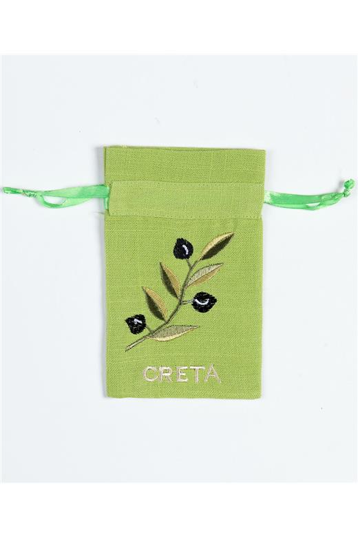 Σαπουνοθήκη (10τμχ) ΚΡΗΤΗ (9cm x 14cm) πράσινο με χρώμα