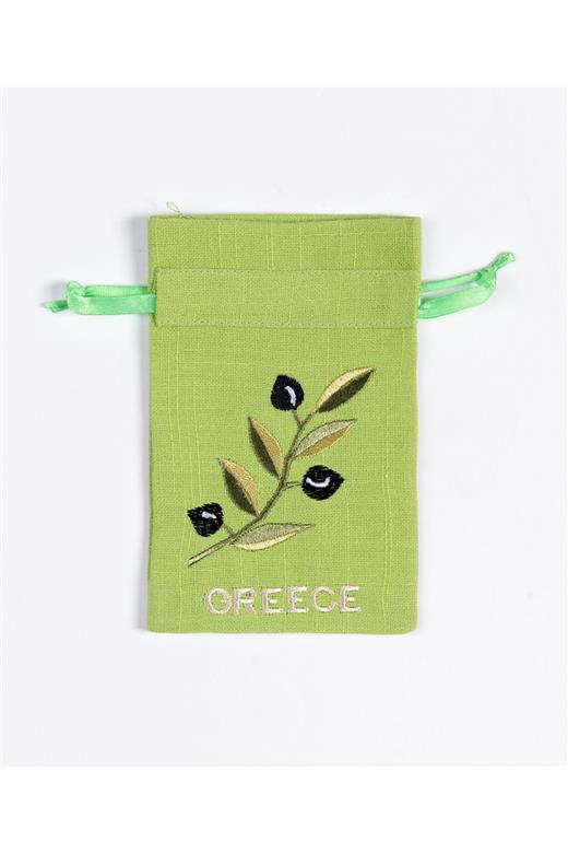 Σαπουνοθήκη (10τμχ) GREECE (9cm x 14cm) πράσινο με χρώμα