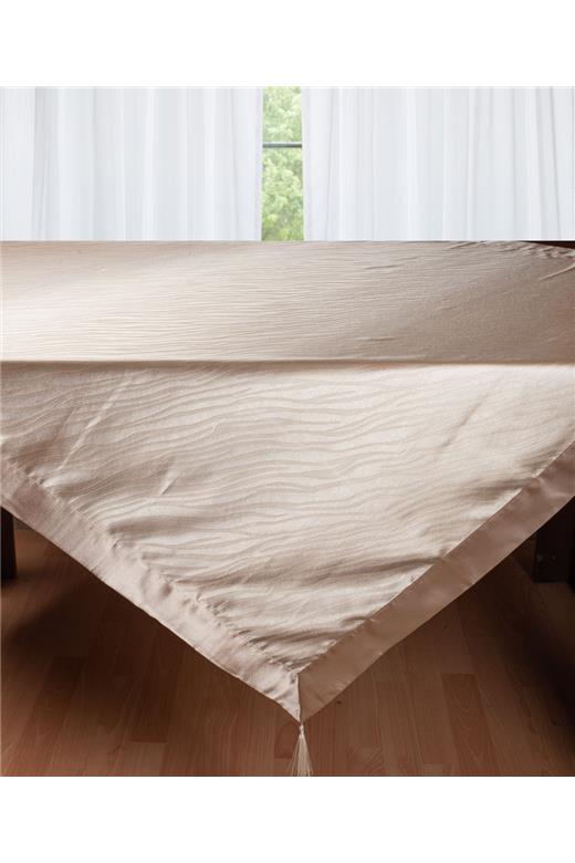 Σατέν τραπεζομάντηλο 2009 (130cm x 160cm) μπέζ