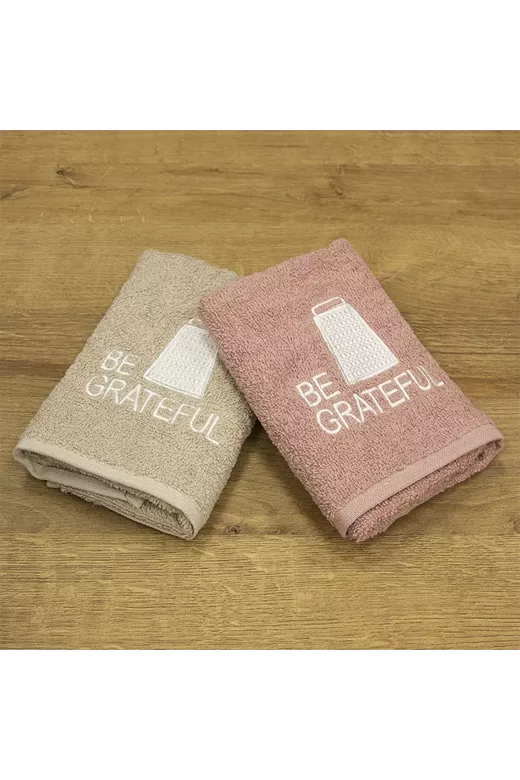 LINO ΣΕΤ ΠΕΤΣΕΤΕΣ BE GRATEFUL BEIGE-PINK 2ΤΜΧ