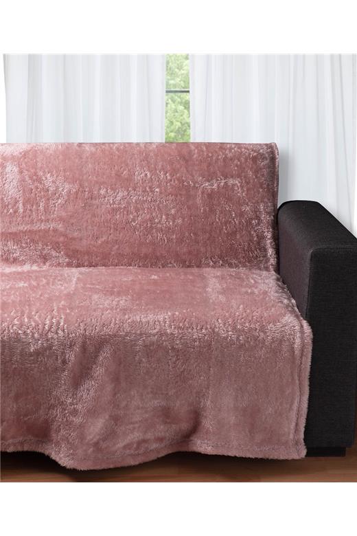 Διακοσμητικό fleece ριχτάρι 031 (150cm x 200cm) pink