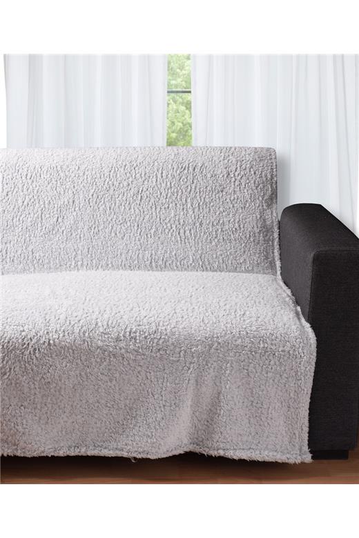 Διακοσμητικό fleece ριχτάρι 033 (150cm x 200cm) silver