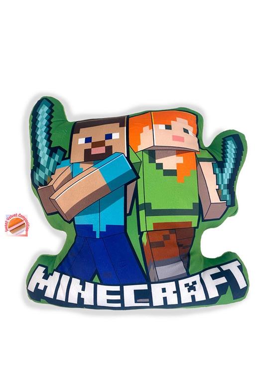 Μαξιλάρι 3D Mojang Minecraft 18 40 cm Green 100% Velboa