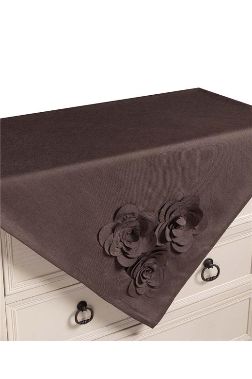 Τραπεζοκαρέ 558 (130cm x 130cm) καφέ 