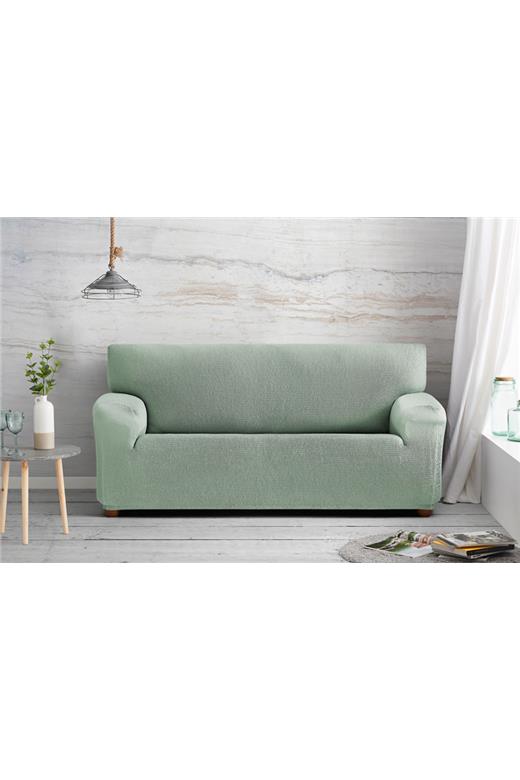 Ελαστικό Κάλυμμα Τριθέσιου Καναπέ Tunez Μέντα - MCDECOR