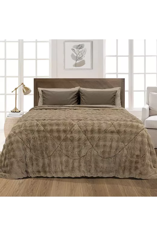 LINO ΚΟΥΒΕΡΤΟΠΑΠΛΩΜΑ CONILIO BEIGE 160X220