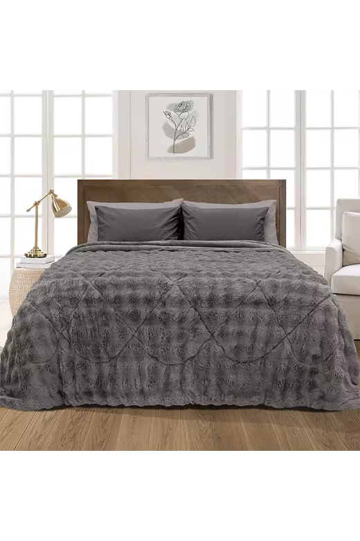 LINO ΚΟΥΒΕΡΤΟΠΑΠΛΩΜΑ CONILIO DGREY 160X220