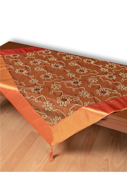 Τούλινο καρέ 7180 (85cm x 85cm) πορτοκαλί