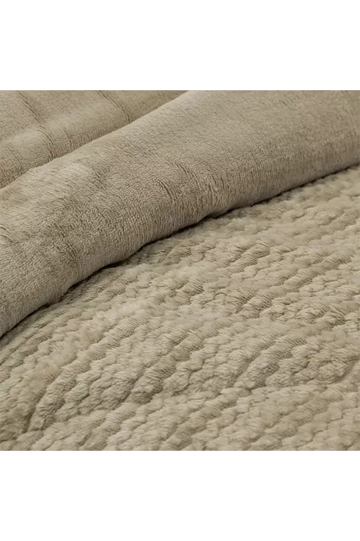 LINO ΚΟΥΒΕΡΤΟΠΑΠΛΩΜΑ STACY TAUPE 220X240