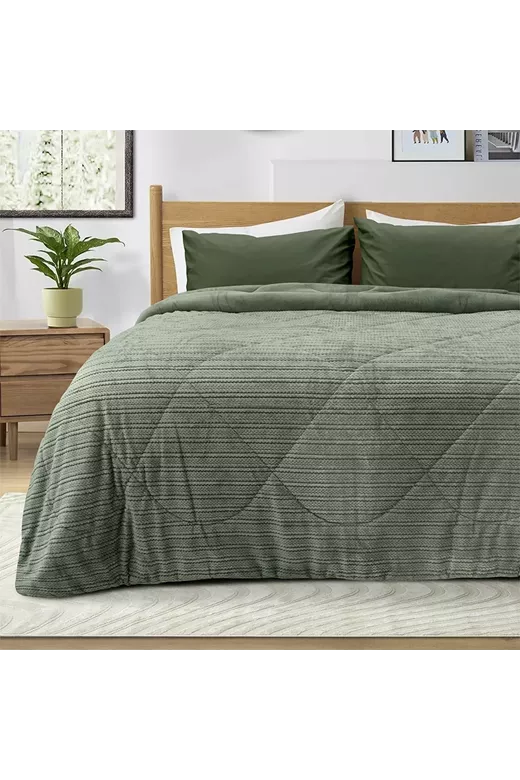 LINO ΚΟΥΒΕΡΤΟΠΑΠΛΩΜΑ STACY KHAKI 220X240