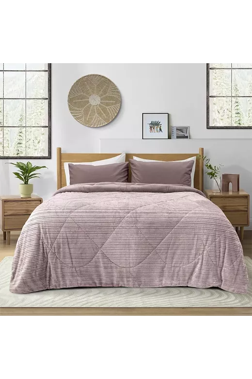 LINO ΚΟΥΒΕΡΤΟΠΑΠΛΩΜΑ STACY LILAC 220X240