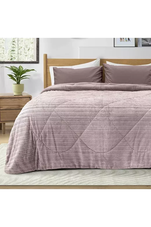 LINO ΚΟΥΒΕΡΤΟΠΑΠΛΩΜΑ STACY LILAC 220X240