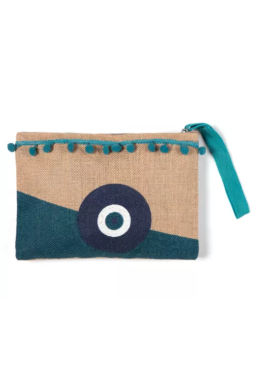 Πορτοφόλι γιούτα (13cm x 20cm) 4