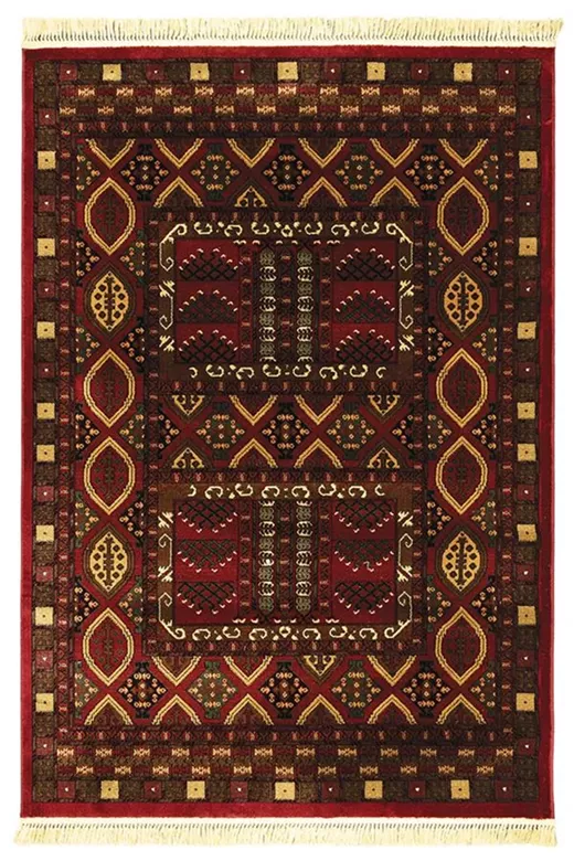 ΧΑΛΙ PERSIA 2273 BURGUNDY ΜΕ ΚΡΟΣΣΙ - SET067(2x140,1x200)  NewPlan