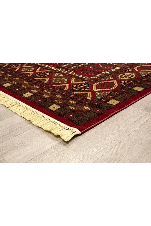 ΧΑΛΙ PERSIA 2273 BURGUNDY ΜΕ ΚΡΟΣΣΙ - SET067(2x140,1x200)  NewPlan