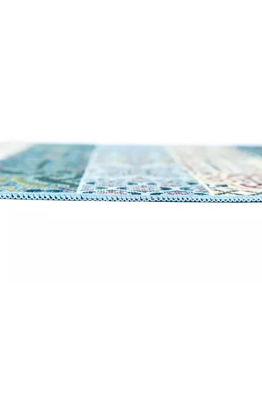Sdim Πατάκι Κουζίνας με Αντιολισθητικό Υπόστρωμα Samba 702 Μπλε  54x140εκ. 